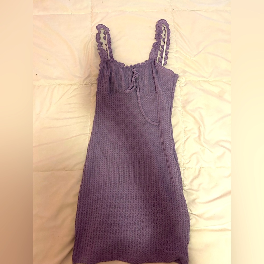 Purple mini dress